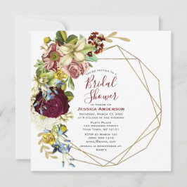  Bloemen Botanisch Goud Vrijgezellenfeest Kaart