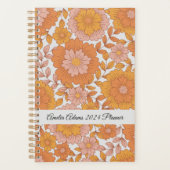 Bloemen  botanisch groen planner (Voorkant)