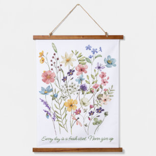 Bloemen, botanisch motivatie hangend wandkleed