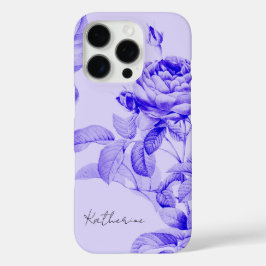  Bloemen Botanische Bloemen Paarse Elegant iPhone 16 Pro Hoesje