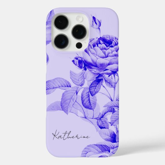  Bloemen Botanische Bloemen Paarse Elegant Case-Mate iPhone Case (Achterkant)