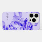  Bloemen Botanische Bloemen Paarse Elegant Case-Mate iPhone Case (Achterkant (horizontaal))