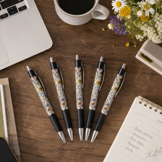 Bloemen Botanische Bloemstuk met Maanspinner Pen
