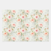 Bloemen Botanische Boho Elegante Waterverf Inpakpapier Vel (Voorkant)