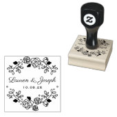 Bloemen botanische bruiloft Custom Rubberstempel (Gestempeld)