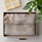 Bloemen Botanische Collage Pastel Pioenrozen Decou Tissuepapier (Geschenk)