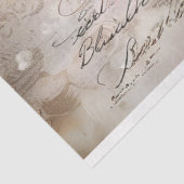 Bloemen Botanische Collage Pastel Pioenrozen Decou Tissuepapier (Detail)