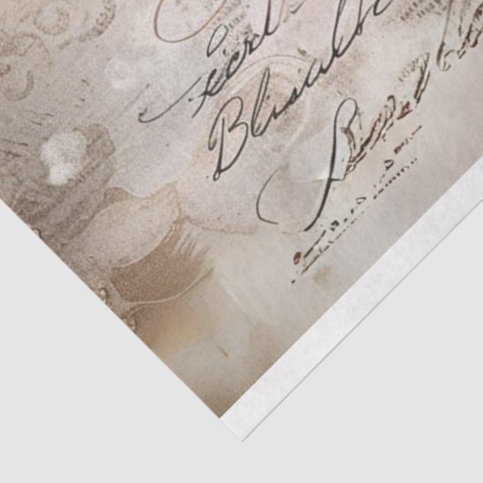 Bloemen Botanische Collage Pastel Pioenrozen Decou Tissuepapier (Detail)