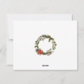 Bloemen Botanische Familie Foto Kerstmis Feestdagenkaart (Achterkant)