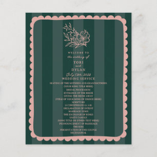 Bloemen Botanische Groene Streep Bruiloft