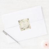  Bloemen Botanische Pandemische Bruiloft Gel Hand Vierkante Sticker (Envelop)