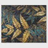 Bloemen botanische patroon varens #natuur cadeaupapier (Vlak)