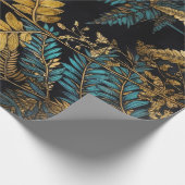 Bloemen botanische patroon varens #natuur cadeaupapier (Hoek)
