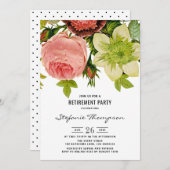  Bloemen Botanische Pensioen Partij Kaart (Voorkant / Achterkant)