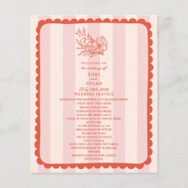 Bloemen Botanische Roze Streep Bruiloft