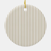 Bloemen Botanische Streep Quilt Block Star Keramisch Ornament (Achterkant)