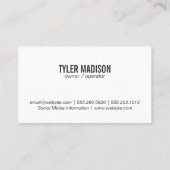 Bloemen | Botanische tuinbouwers Visitekaartje (Achterkant)