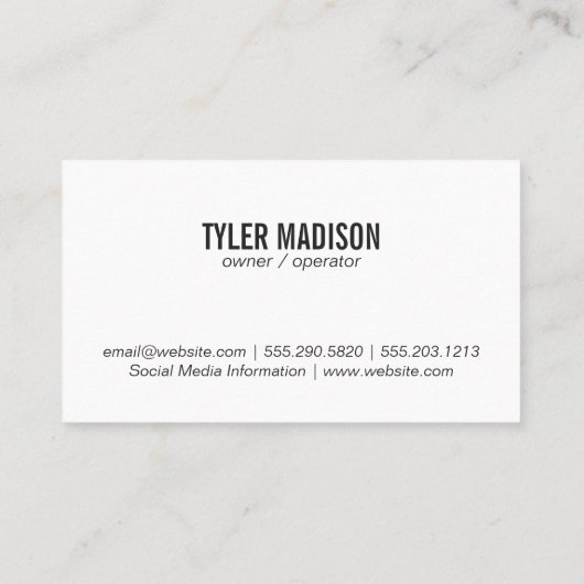 Bloemen | Botanische tuinbouwers Visitekaartje (Achterkant)