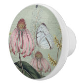 Bloemen Botanische  Vlinder Cottage Sage 2 Keramische Knop (Rechts)