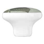 Bloemen Botanische Vlinder  Cottage Sage 4 Keramische Knop (Zijkant)