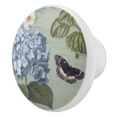 Bloemen Botanische Vlinder  Cottage Sage 4 Keramische Knop (Rechts)