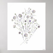 Bloemen Botanische Wand Art Decor Poster (Voorkant)