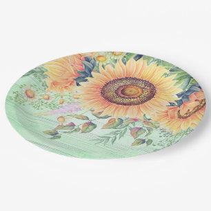 Bloemen bouquet voor alle gelegenheden papieren bordje