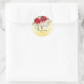 Bloemen bouquet voor alle gelegenheden ronde sticker (Tas)