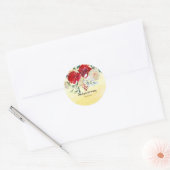 Bloemen bouquet voor alle gelegenheden ronde sticker (Envelop)