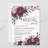 Bloemen Bourgogne Cream Love in Bloom Vrijgezellen Kaart (Voorkant)