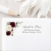 Bloemen Bourgogne groen retour adres label (Insitu)