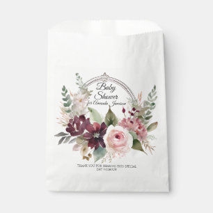 Bloemen Bourgogne Roze Herfst Baby Roze Meisje Dou Bedankzakje