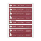 Bloemen Bourgondië Blush Vrolijk Kerstfeest (Vel)