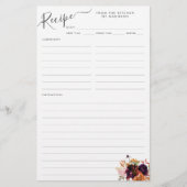 Bloemen Bourgondië Magenta Paarse keuken Recept Ka Flyer (Voorkant)