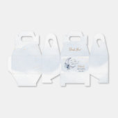 Bloemen boven de maan Baby shower Bedankdoosjes (Uitgevouwen)