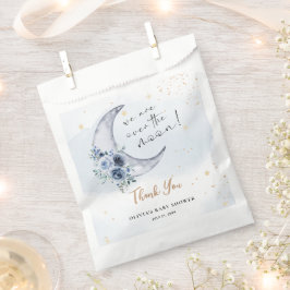 Bloemen boven de maan Baby shower Bedankzakje