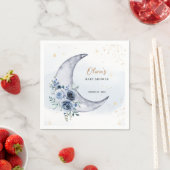Bloemen boven de maan Baby shower Servet (Insitu)