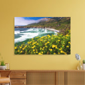 Bloemen boven Sand Dollar Beach Canvas Afdruk (Insitu (Woonkamer))