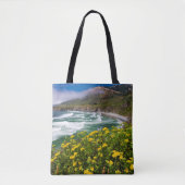 Bloemen boven Sand Dollar Beach Tote Bag (Voorkant)