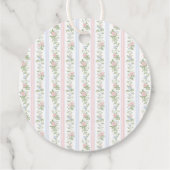 Bloemen Bow Meisje Baby shower Dank u Bedankjes Labels (Achterkant)