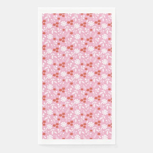 Bloemen brengen kleur in je wereld servet (Voorkant)