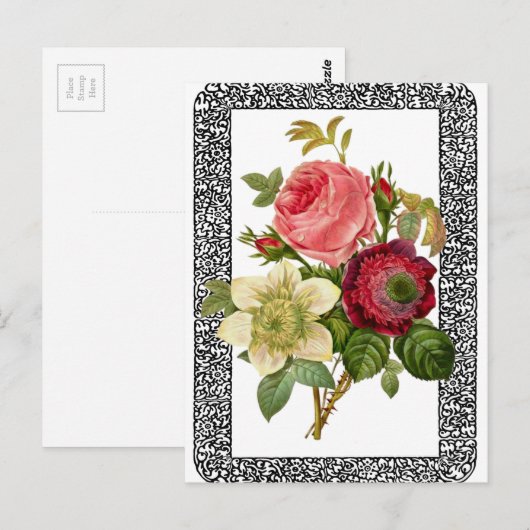 Bloemen Briefkaart (Voorkant / Achterkant)