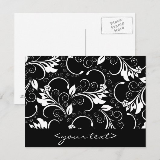  bloemen briefkaart (Voorkant / Achterkant)