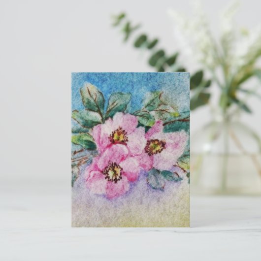 Bloemen Briefkaart (Staand voorkant)