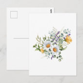 bloemen briefkaart (Voorkant / Achterkant)
