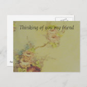 bloemen briefkaart (Voorkant / Achterkant)