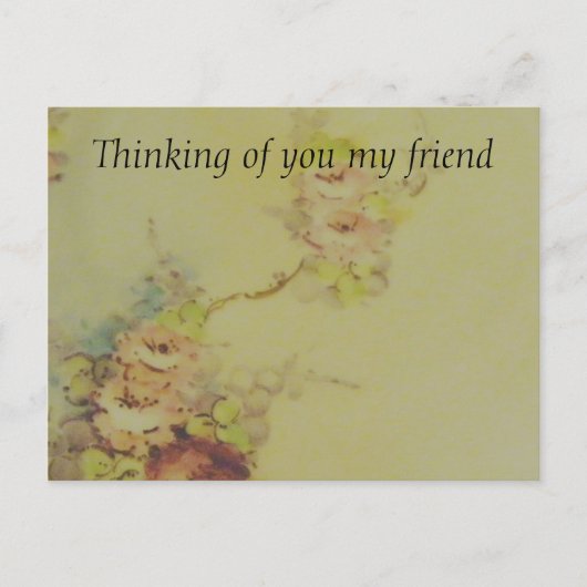 bloemen briefkaart (Voorkant)