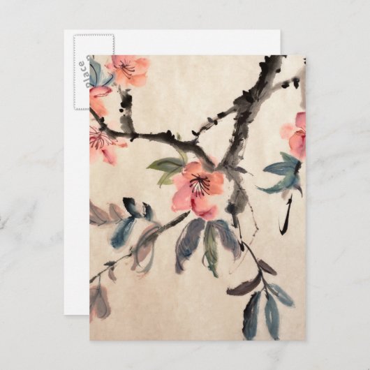 Bloemen Briefkaart (Voorkant / Achterkant)