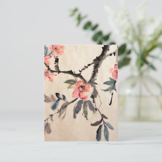 Bloemen Briefkaart (Staand voorkant)