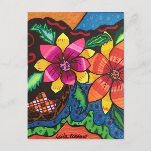 Bloemen Briefkaart (Voorkant)